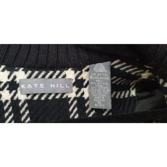 Kate Hill Women’s Petite Zip Sweater, like new never worn. Shell: 100% New Wool - Picture 7 of 8